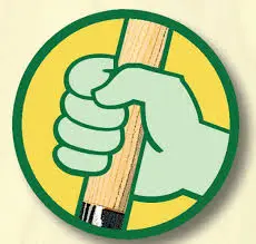 De groene hand logo
